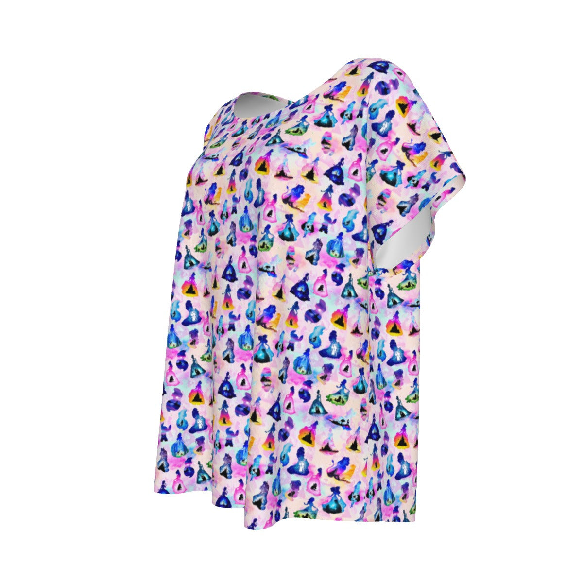 Princess And Classic Animation Silhouettes - Women’s Relaxed Fit Scoop Tee