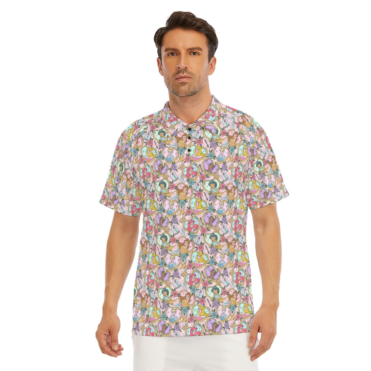 Tattoo Hearts Royal Icons - Men's Polo Shirt