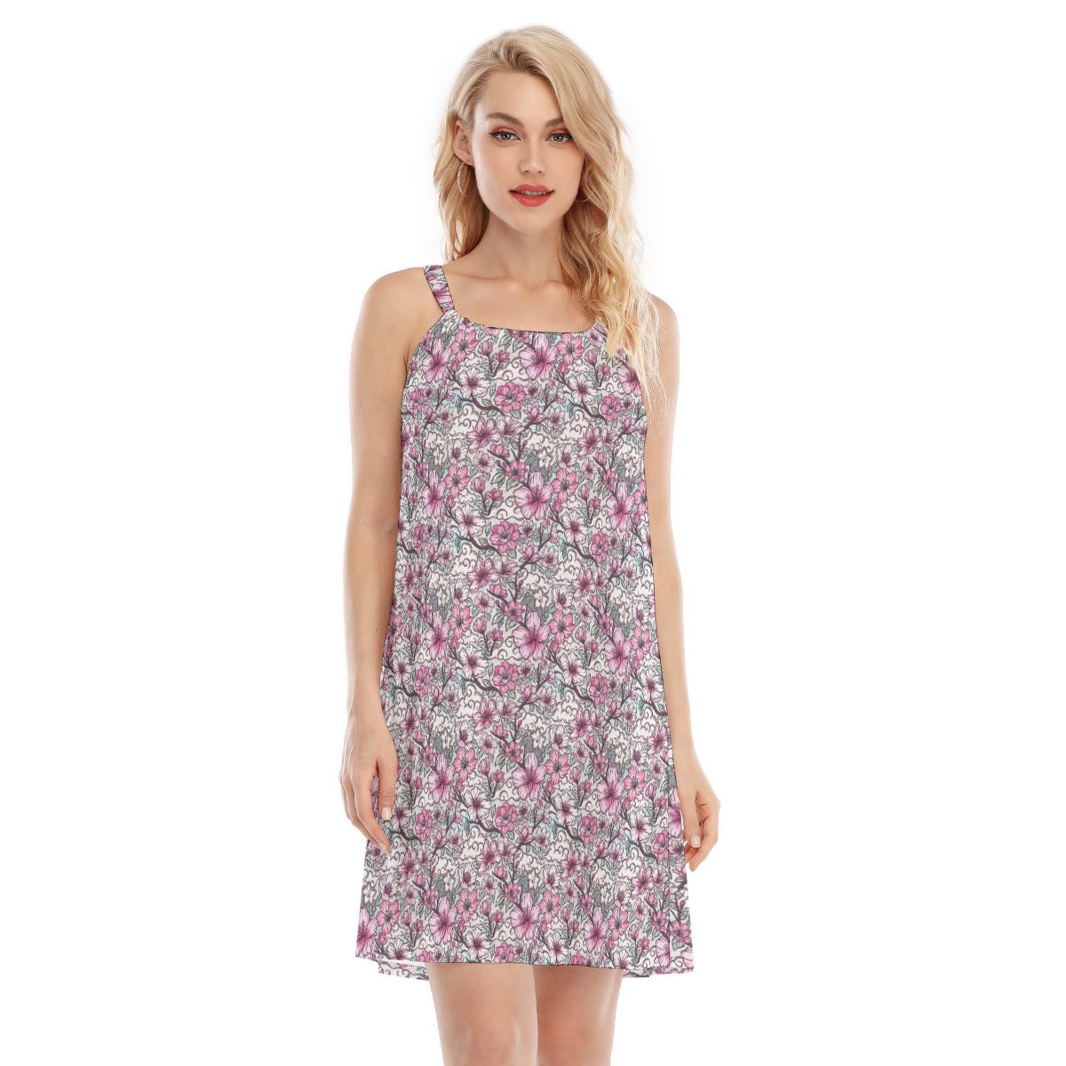 Fairytale Florals – Blossoms of Honor - Women’s Adjustable Sundress