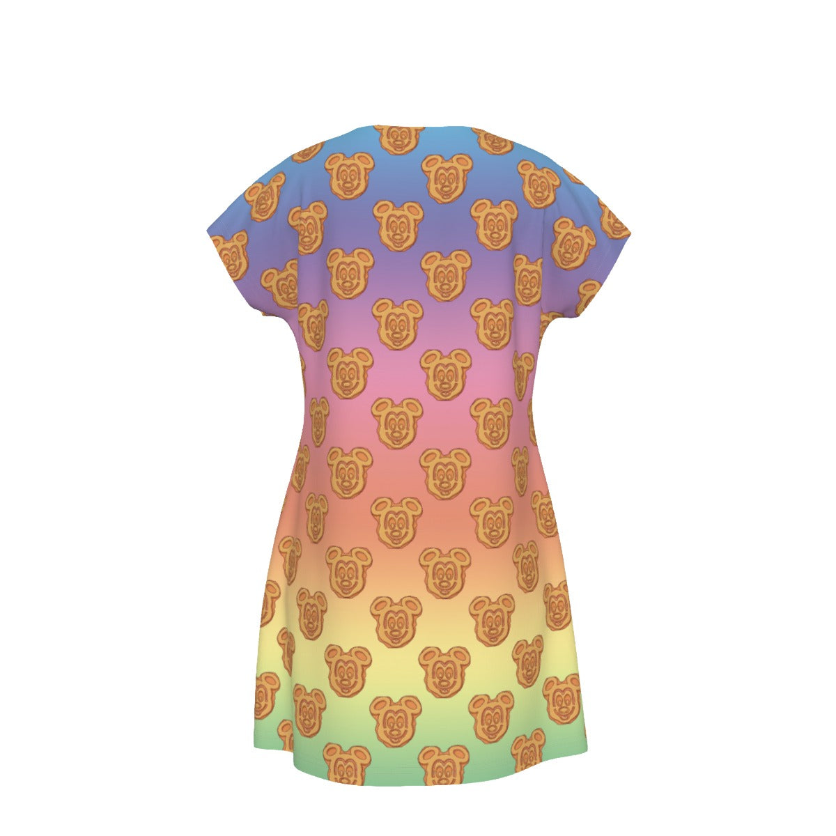 Rainbow Mouse Waffles - Women's T-Shirt Dress