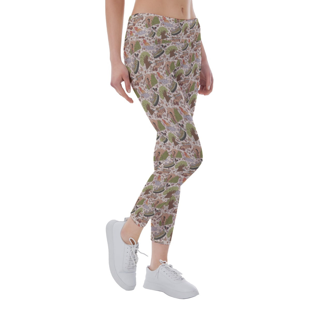 Hand Drawn AK - Women's Yoga Leggings