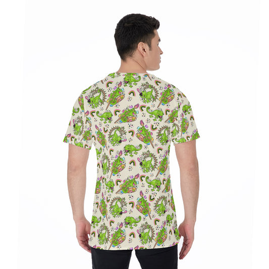 Colorful Chameleon Splash - Men's Short Sleeve T-Shirt