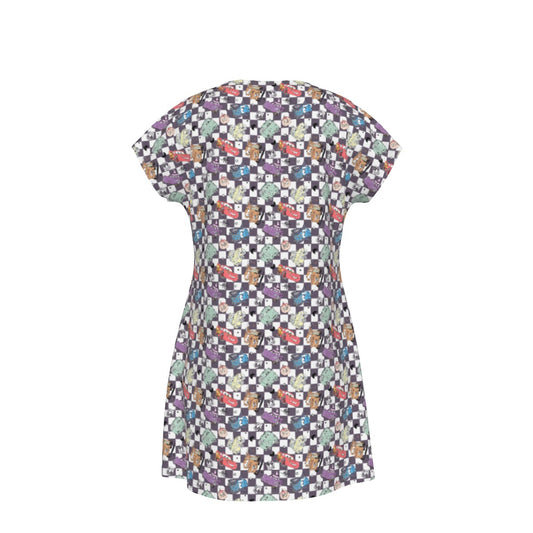 Halloween Racing Crew - Women's T-Shirt Dress