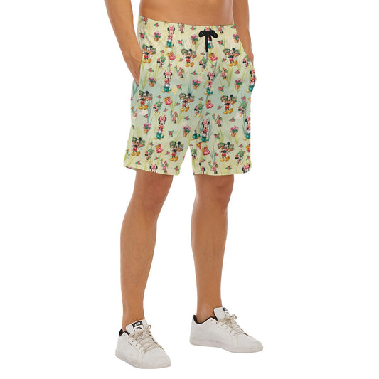 Garden Mouse Helpers at Work - Men’s Pocket Beach Shorts