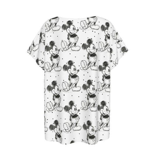 Sketch of Classic Mouse - Women’s Relaxed Fit Scoop Tee