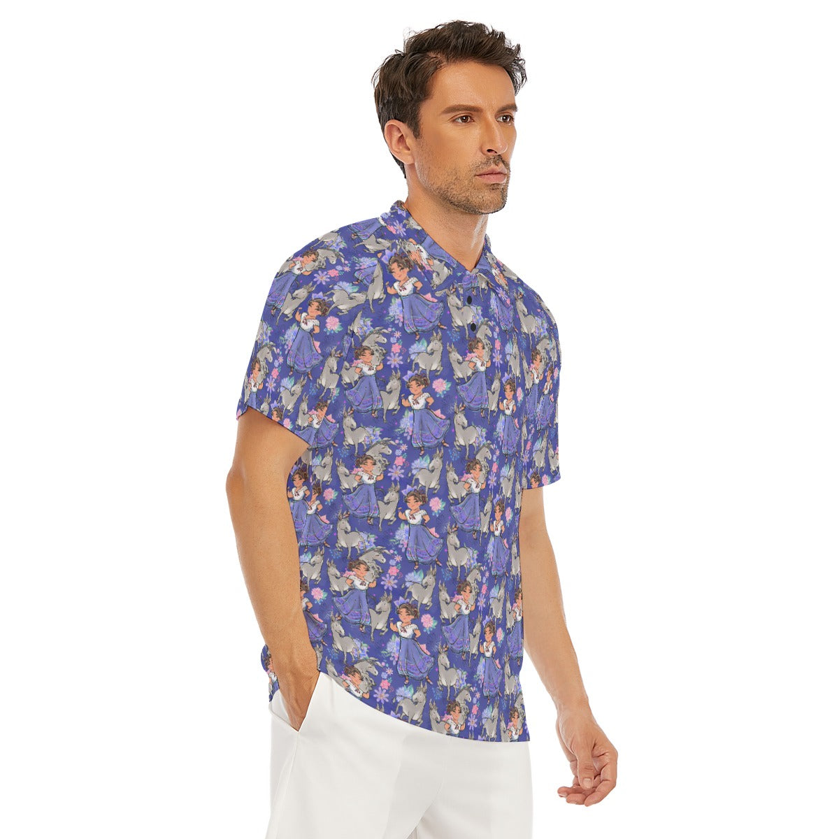 Whimsical Strong Heroine - Men's Polo Shirt