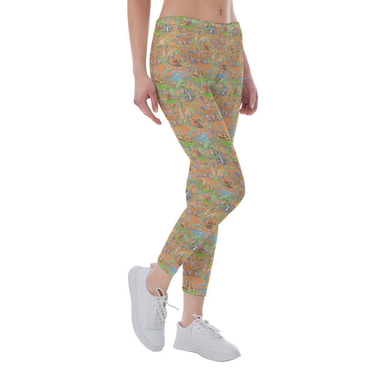 Savanna Sunset Stories - Women's Yoga Leggings