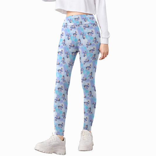 Watercolor Gentle Donkey - Kid's Leggings