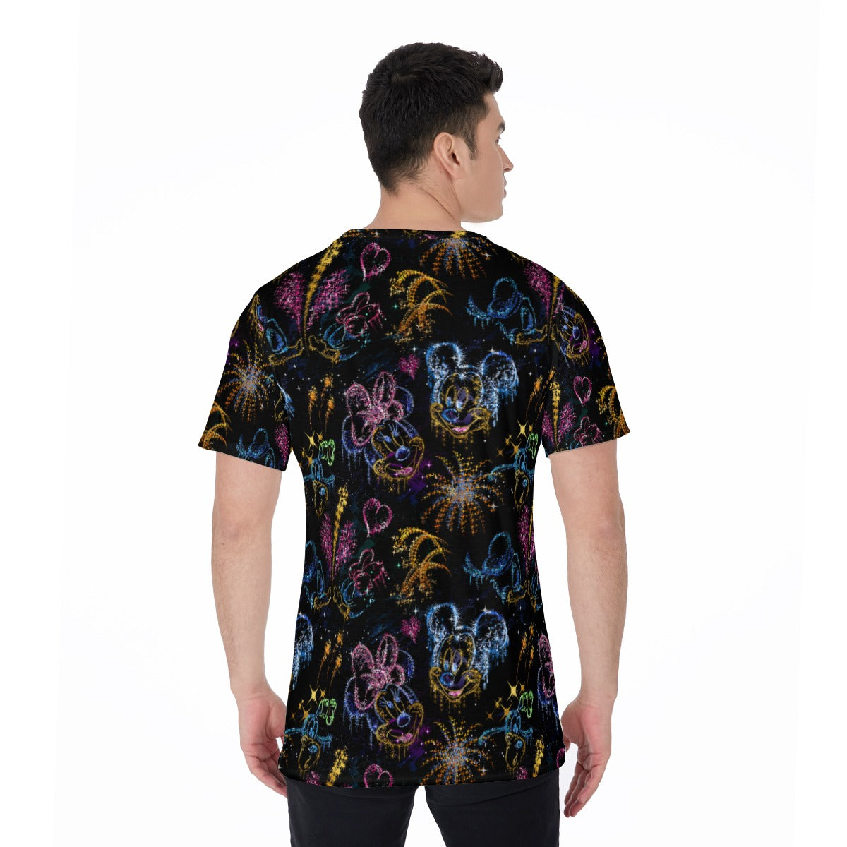 Mouse Friends’ Love in the Sky - Men's Short Sleeve T-Shirt