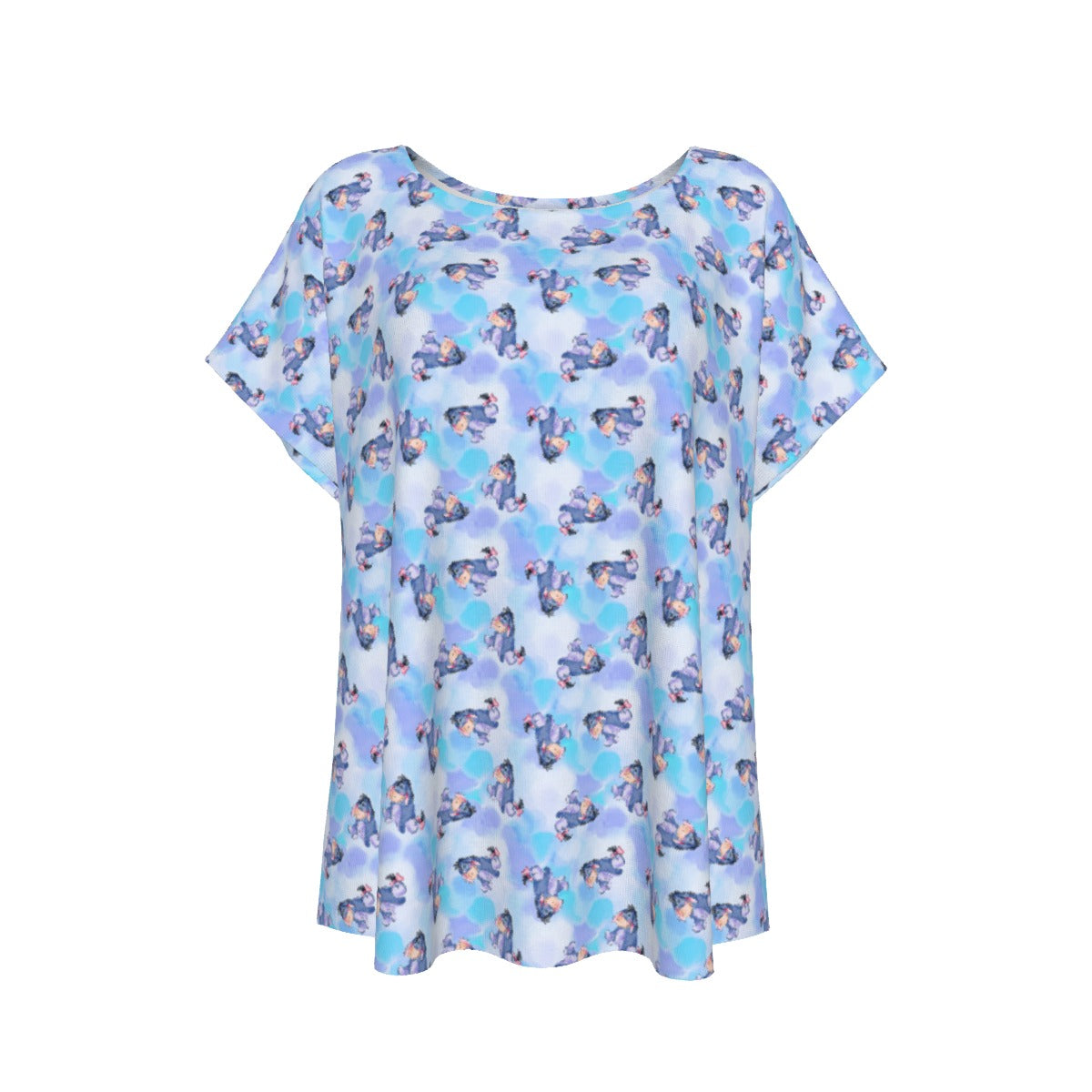 Watercolor Gentle Donkey - Women’s Relaxed Fit Scoop Tee