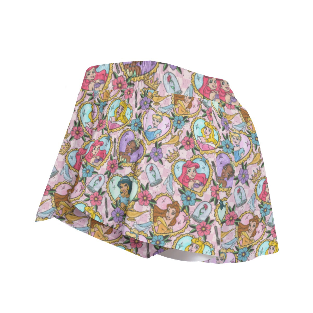 Tattoo Hearts Royal Icons - Women's Flowy Pocket Shorts