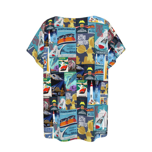 Vintage Tomorrow Ride Posters - Women’s Relaxed Fit Scoop Tee