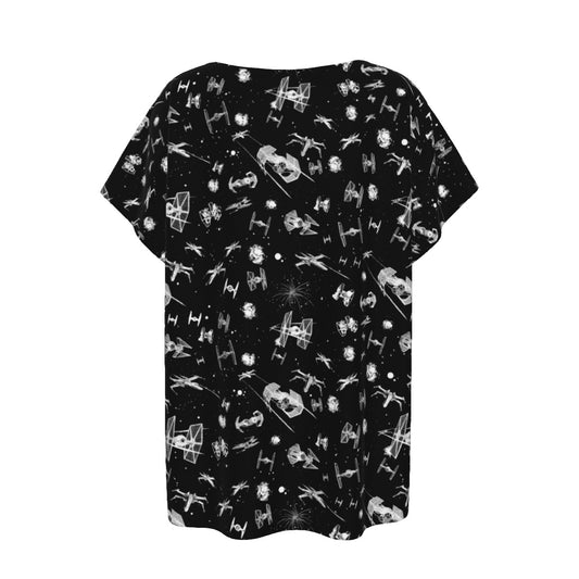 Epic Space Battle Ships - Women’s Relaxed Fit Scoop Tee