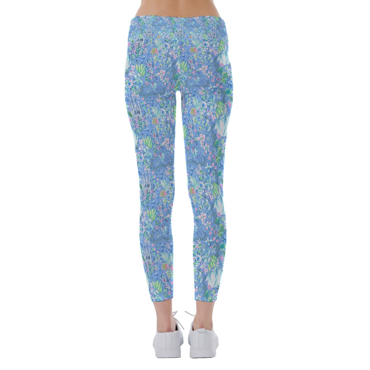 Bright Tropical Princess - Royal Beach Day - Women's Yoga Leggings