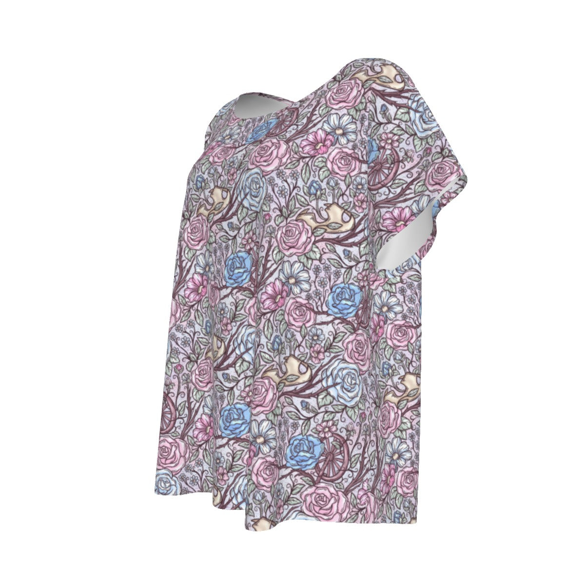 Fairytale Florals – Sleeping Enchantment - Women’s Relaxed Fit Scoop Tee