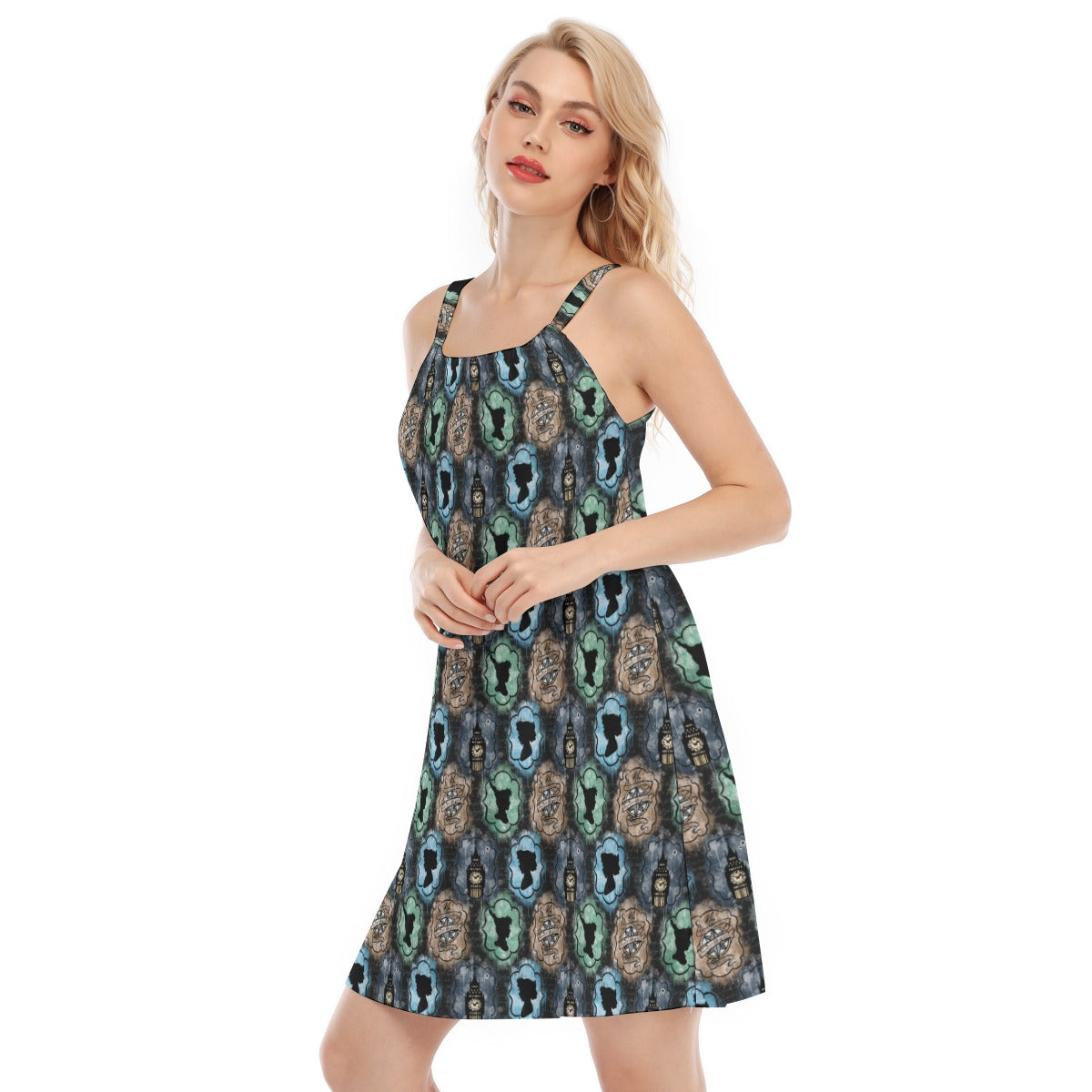 Starry Flight Silhouettes - Women’s Adjustable Sundress