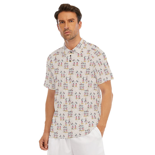 Retro Mouse & Partner - Men's Polo Shirt