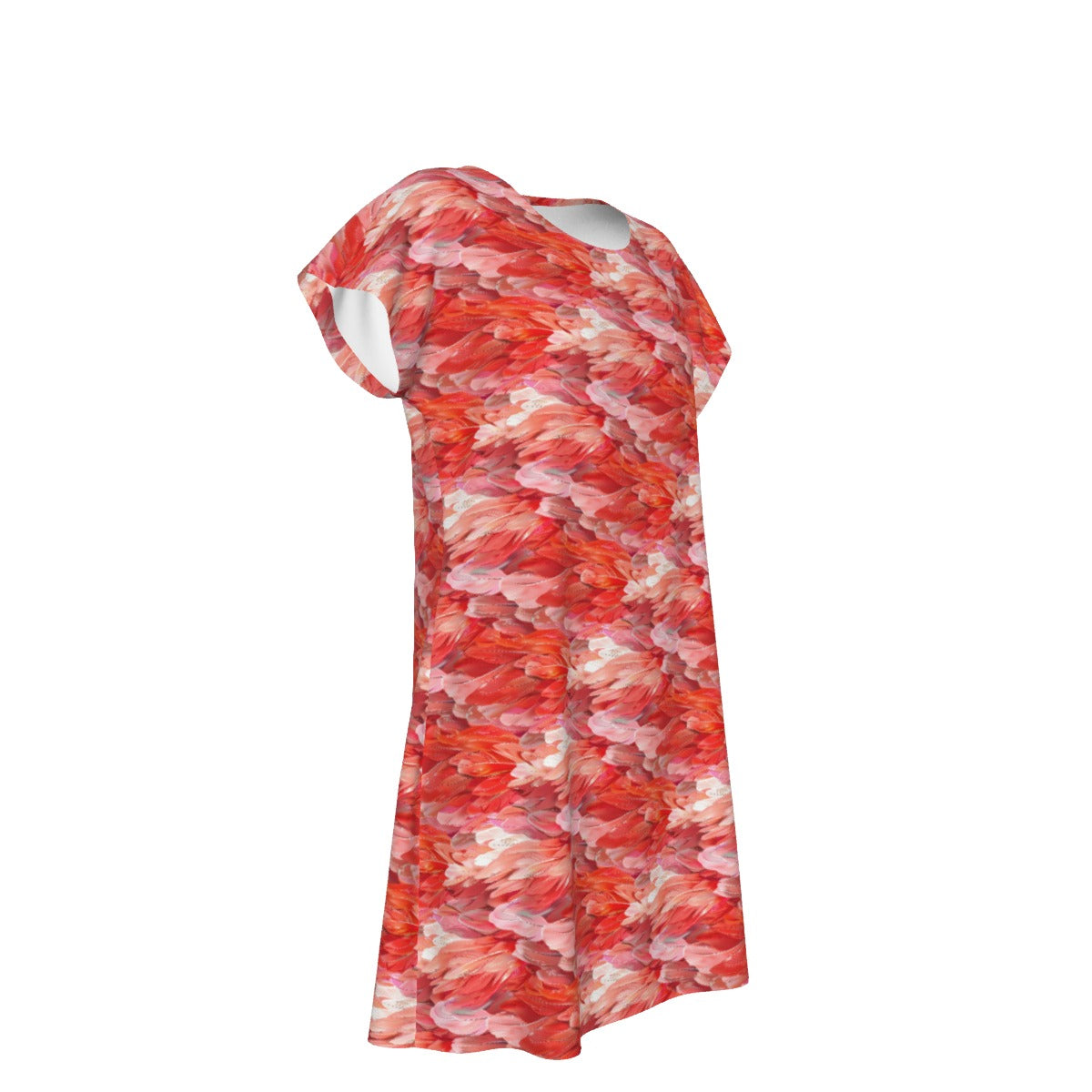Animal Print - Flamingo - Women's T-Shirt Dress