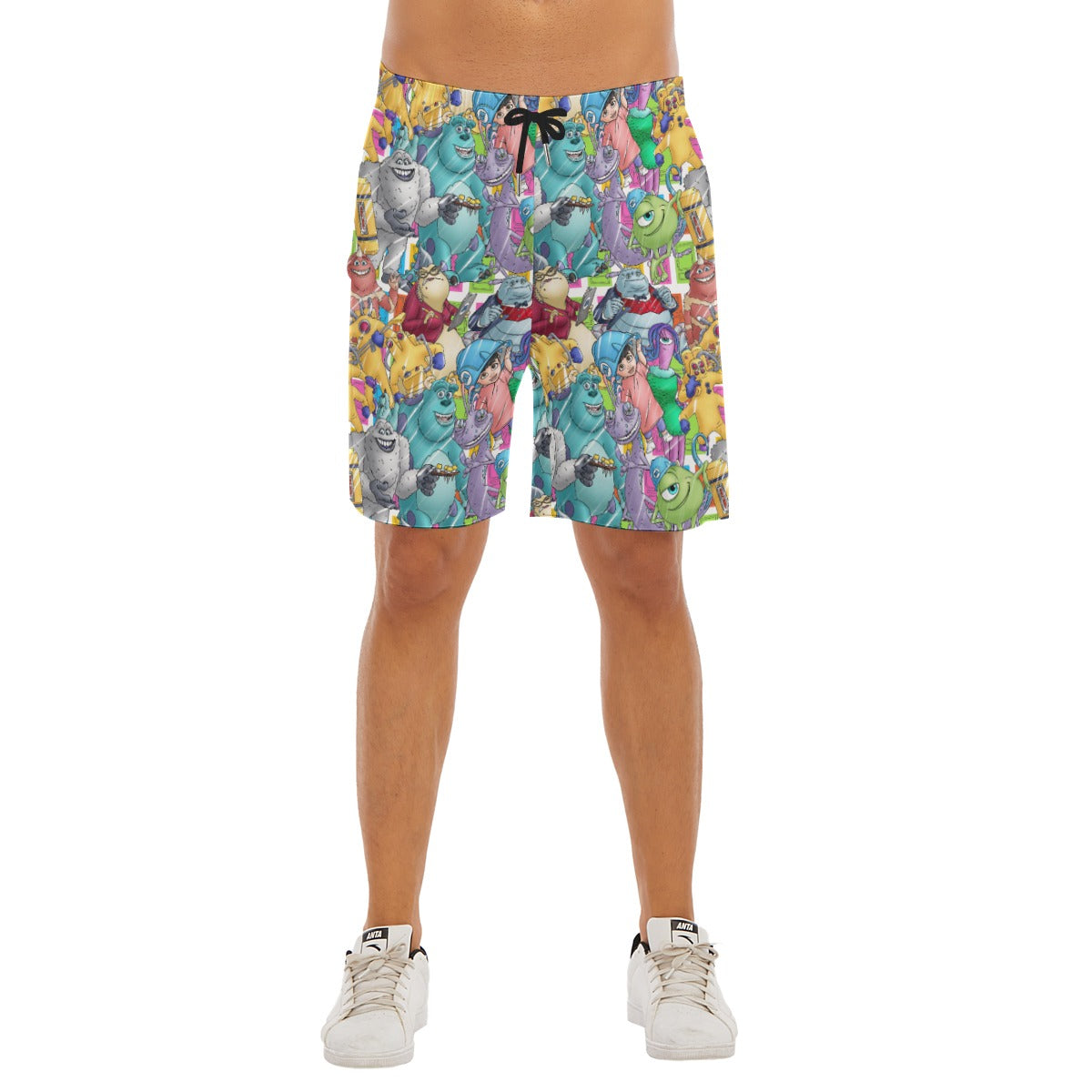 Monster Mayhem Sketched - Men’s Pocket Beach Shorts