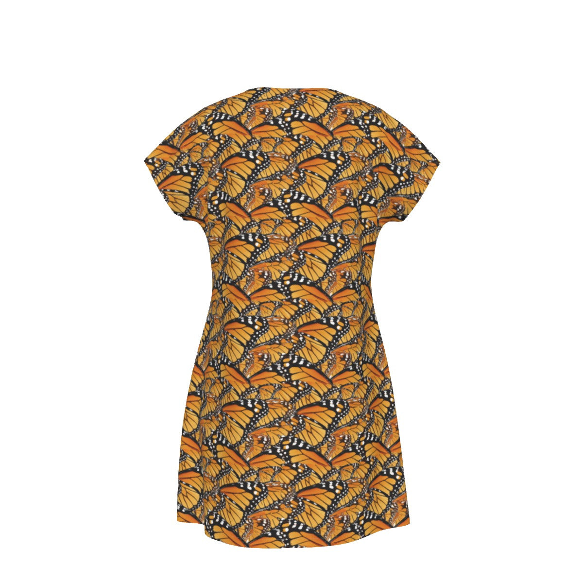 Animal Print - Monarch Butterfly - Women's T-Shirt Dress