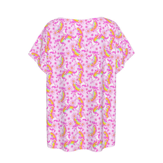 Unicorn Rainbows - Women’s Relaxed Fit Scoop Tee
