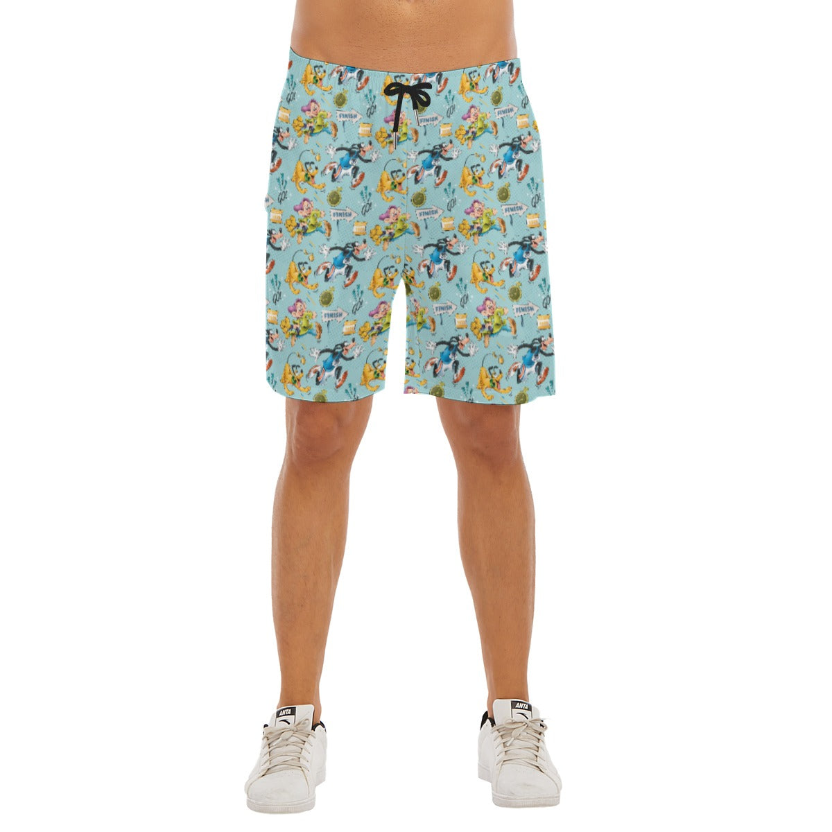 Cheerful Race Day Dashers - Men’s Pocket Beach Shorts