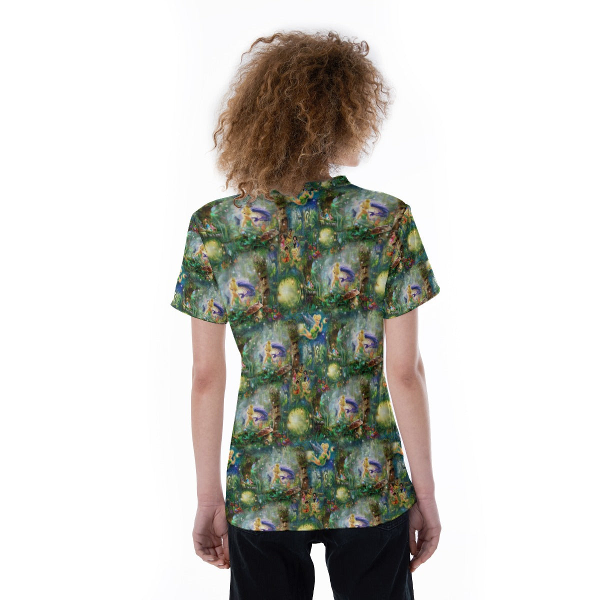 Pixie Fairy in Hollow - Women's Short Sleeve V-Neck T-Shirt
