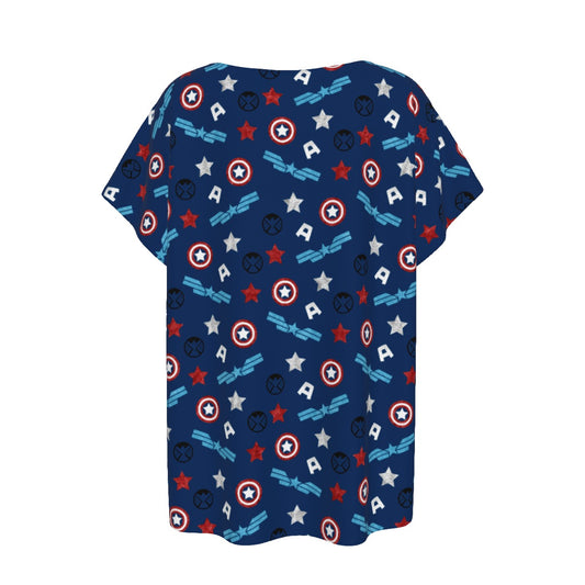 American Superhero - Women’s Relaxed Fit Scoop Tee