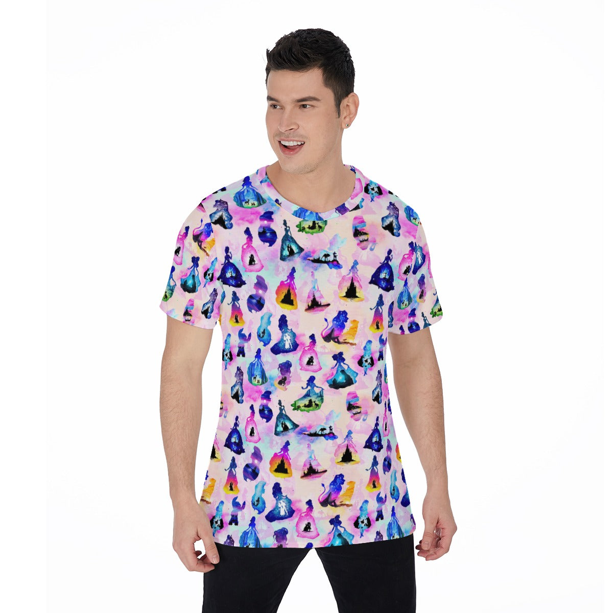 Princess And Classic Animation Silhouettes - Men's Short Sleeve T-Shirt