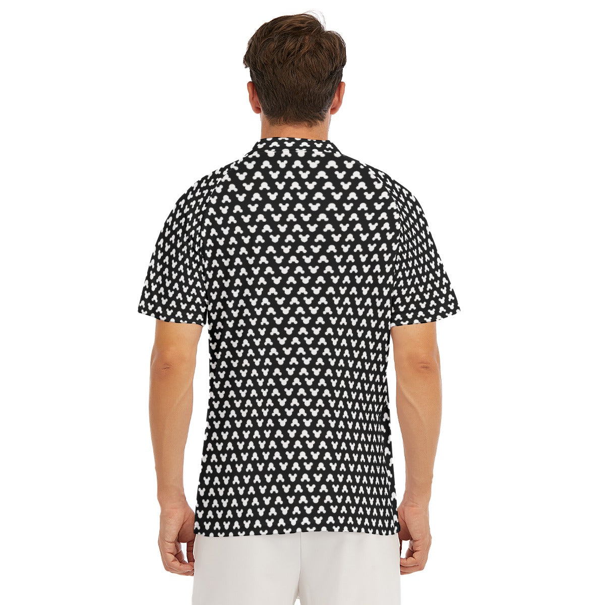 Playful Polka Dot Ears - Men's Polo Shirt