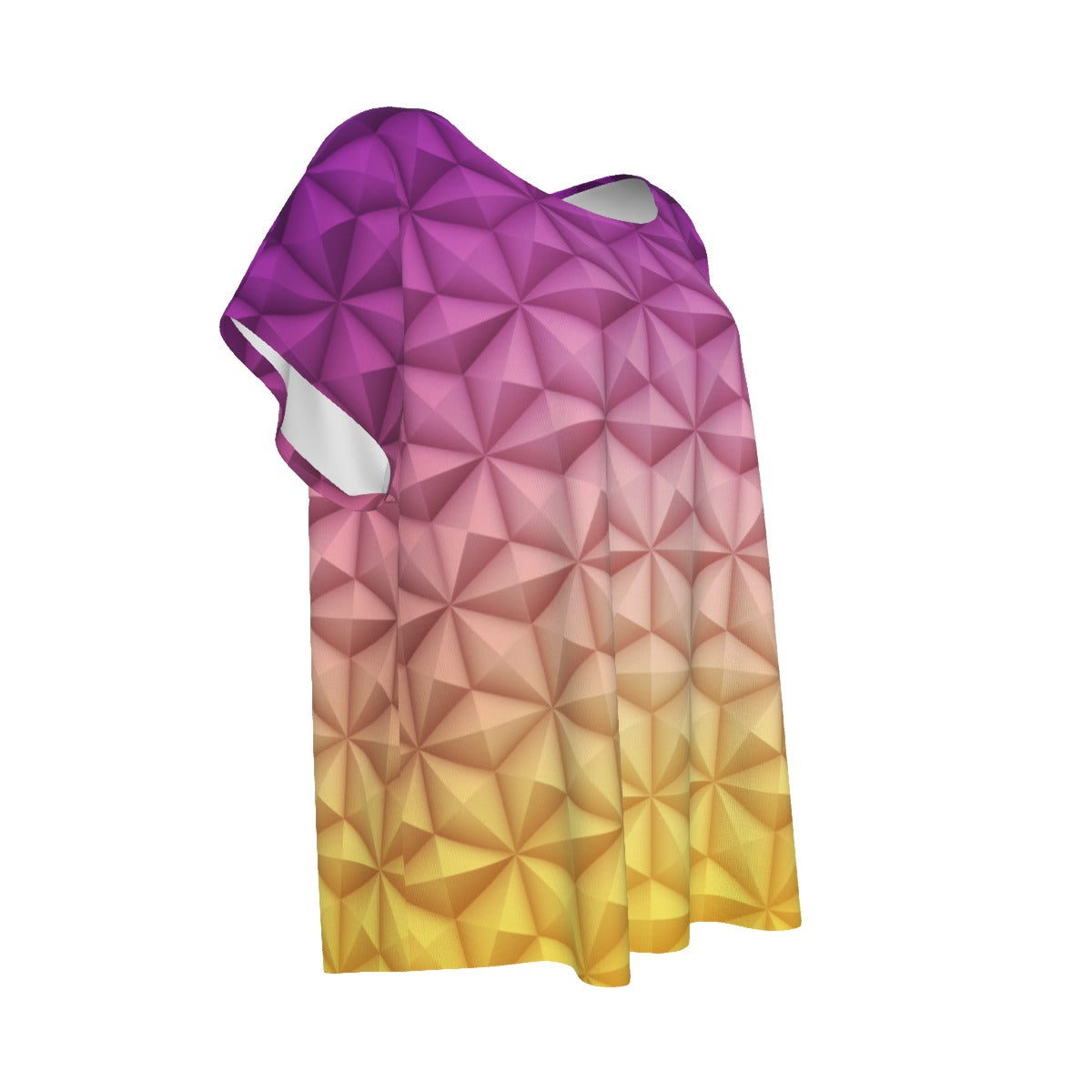 Geometric Spaceship Sphere - Women’s Relaxed Fit Scoop Tee