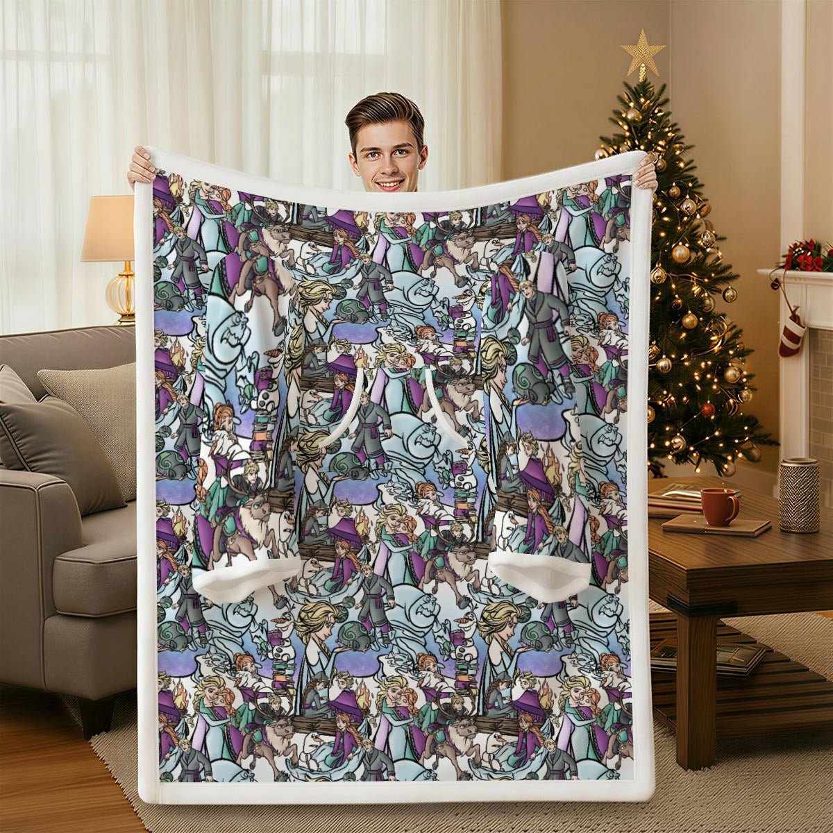 Enchanted Winter Journey - Wearable Blanket Hoodie