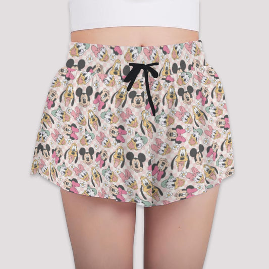Pastel Picnic Party - Girls’ Flowy Pocket Shorts