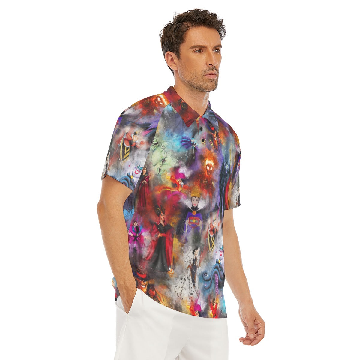 Watercolor Wicked Villains - Men's Polo Shirt
