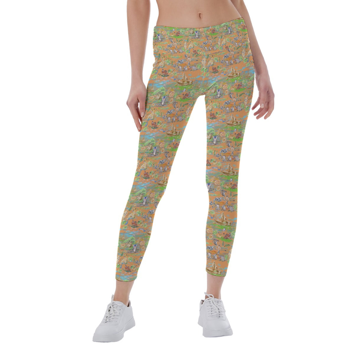 Savanna Sunset Stories - Women's Yoga Leggings