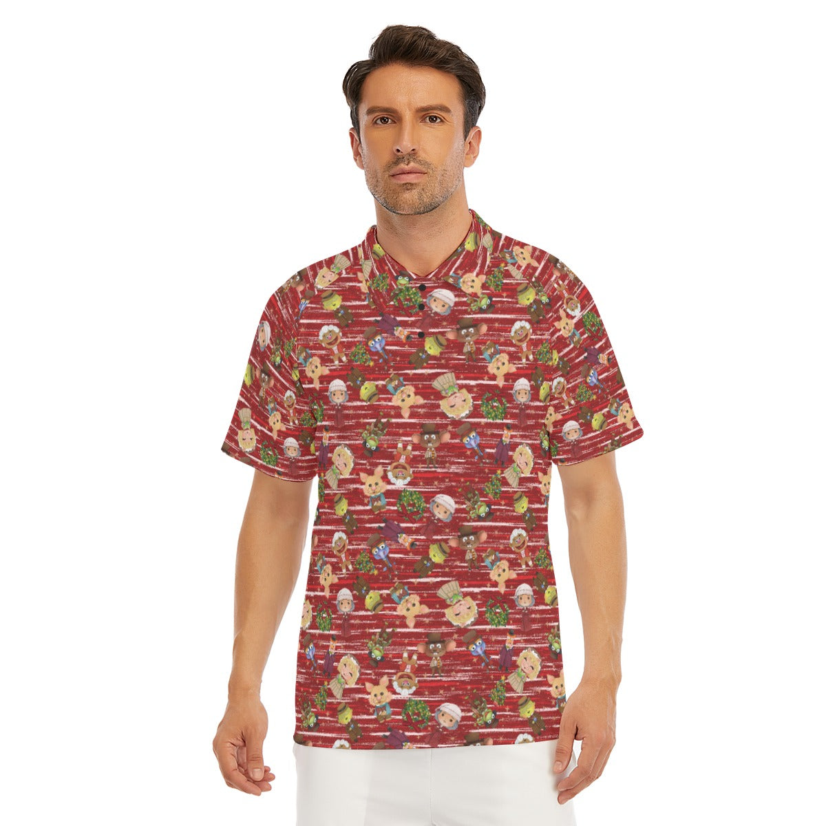A Very Festive Puppet Christmas - Men's Polo Shirt
