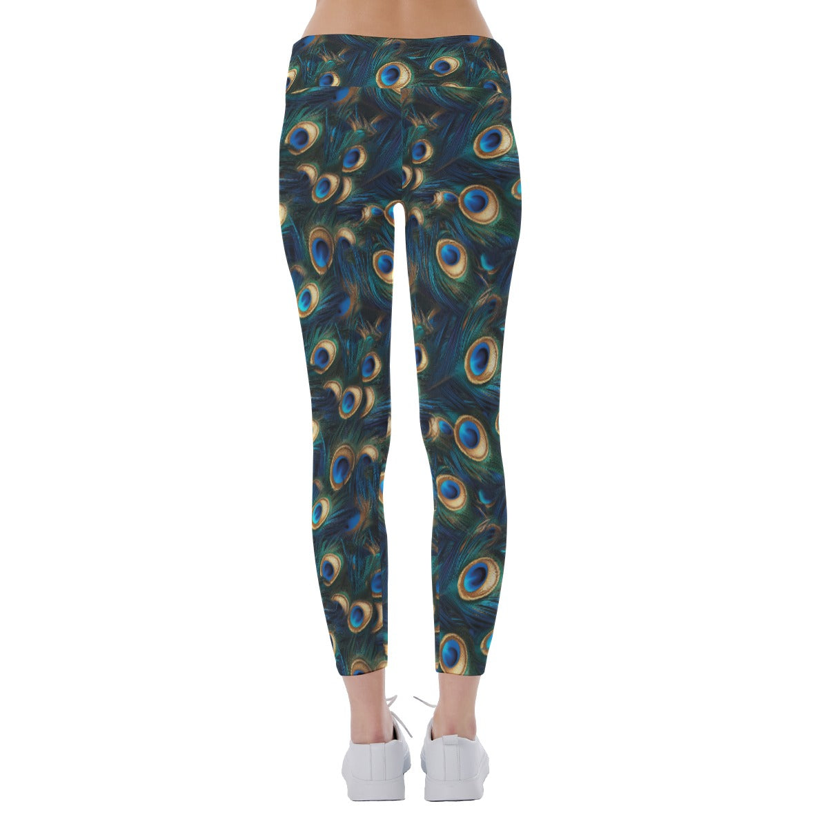 Animal Print - Peacock - Women's Yoga Leggings