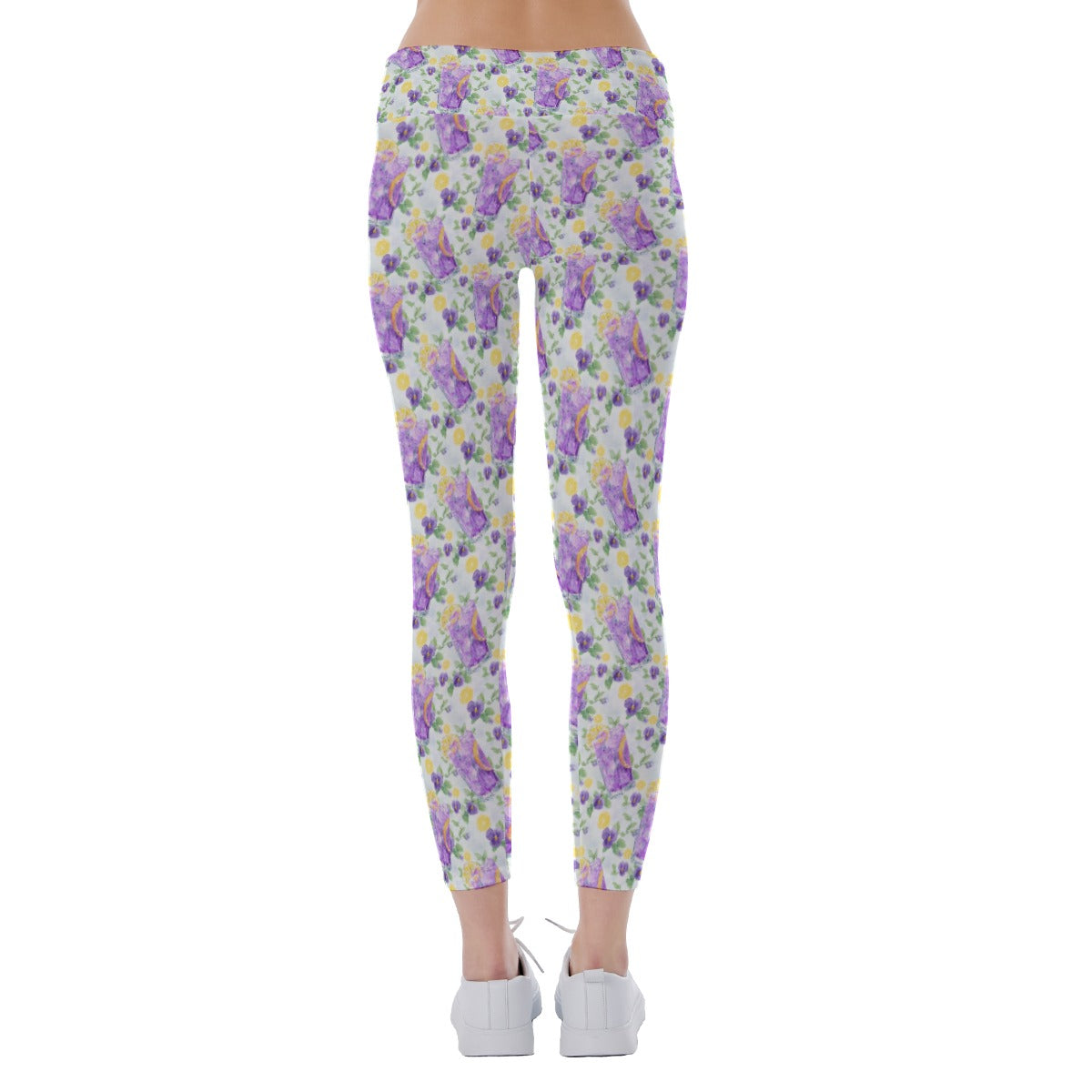 Zest Of The Fest Violet Lemonade - Women's Yoga Leggings