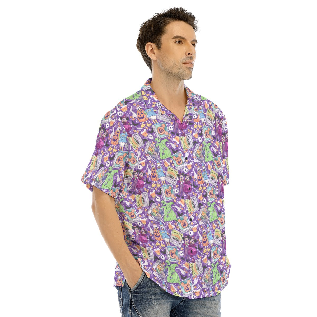 Not So Scary Halloween Party - Men's Hawaiian Button Up Shirt