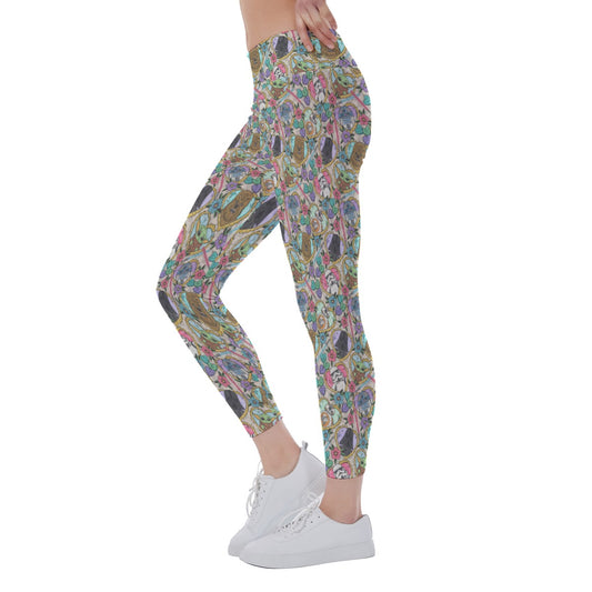 Tattoo Hearts Galactic Legends - Women's Yoga Leggings