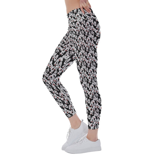 Many Faces of Classic Mouse - Women's Yoga Leggings