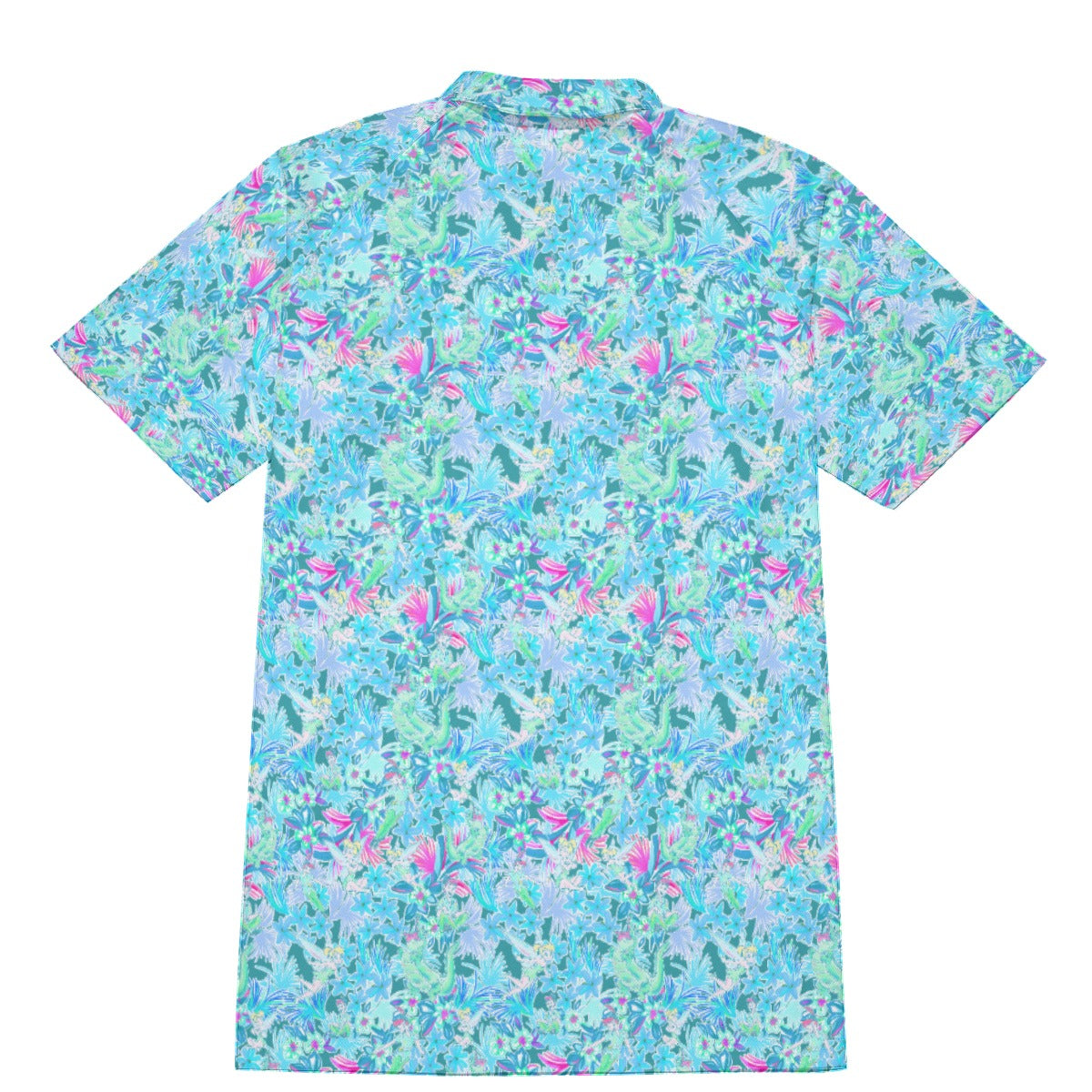 Bright Floral Flight - Neverland Adventure - Men's Polo Shirt