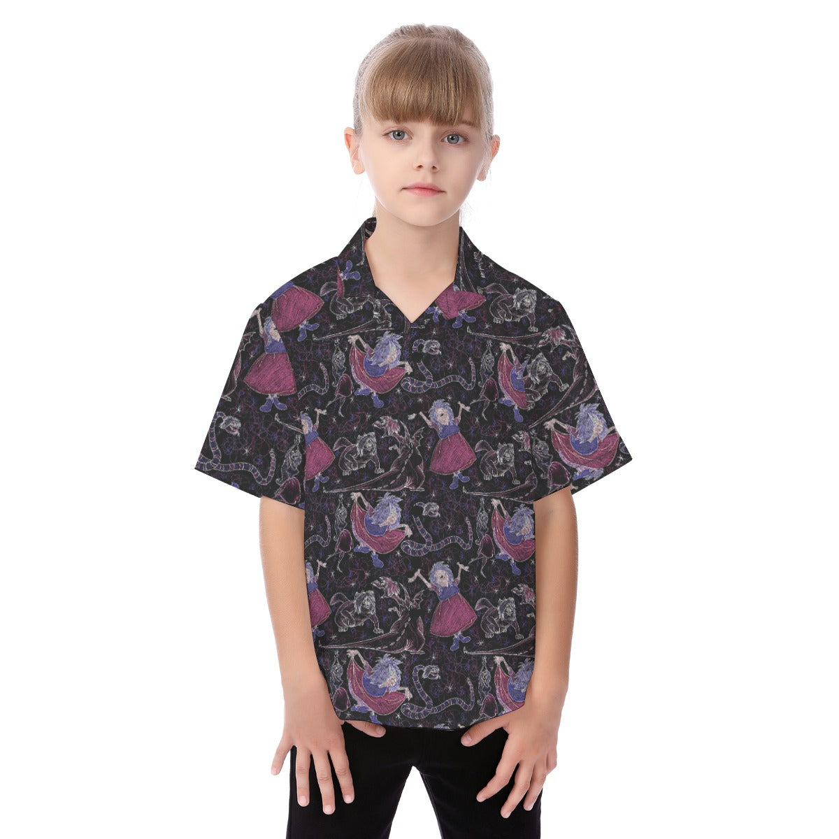Marvelous Magical Mim - Kid's Hawaiian Button Up Shirt