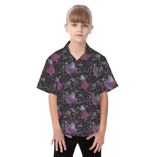 Marvelous Magical Mim - Kid's Hawaiian Button Up Shirt