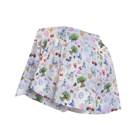 WDW Park Hopper - Women's Flowy Pocket Shorts
