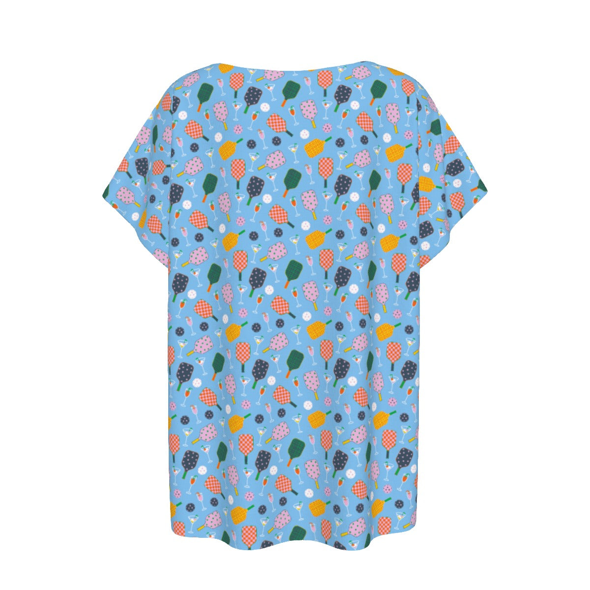 Pickleball and Cocktails - Women’s Relaxed Fit Scoop Tee