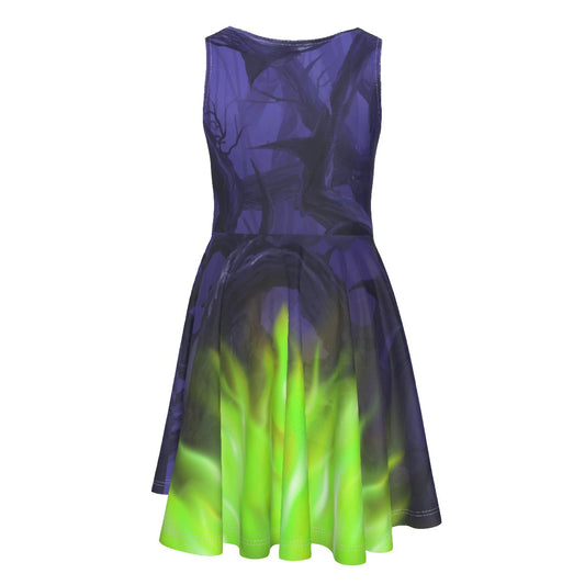 Enchanted Thorn Forest- Kid's Sleeveless Skater Dress