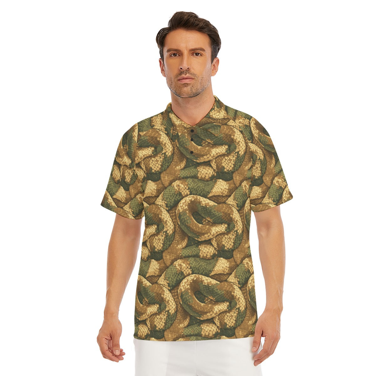 Animal Print - Snake - Men's Polo Shirt