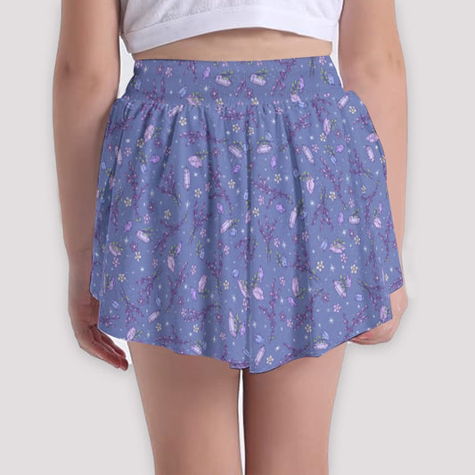 Lavender Vibes - Girls’ Flowy Pocket Shorts