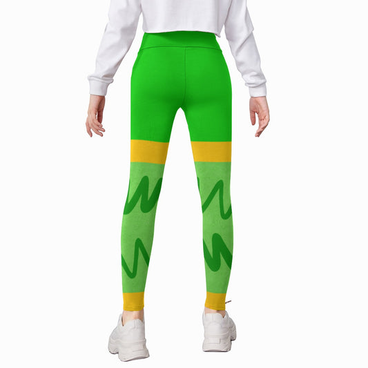 Candy Racer Leggings: Minty Zaki - Kid's Leggings